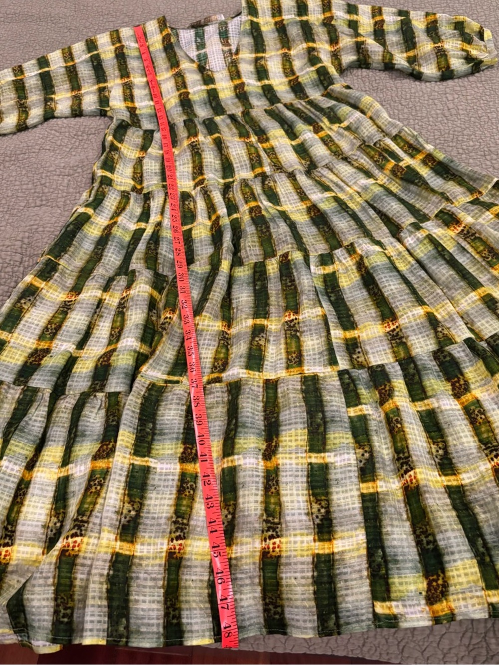 Marie Oliver Boho Tiered Maxi Dress S - Picture 8 of 9